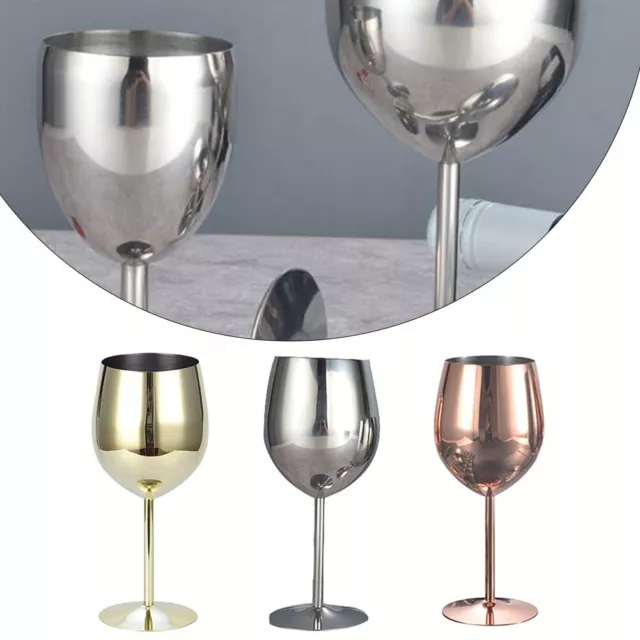 Verres à vin de qualité supérieure 500 ml gobelets en acier inoxydable incass