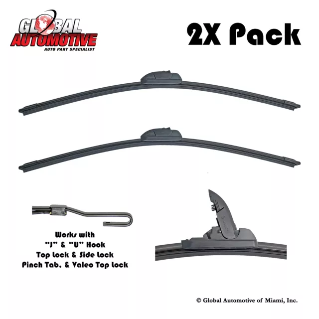 SET OF 2 Bosch ICON Beam Wiper Blade 22" for 20092021 Ford F150 F150