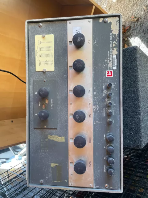 The Leeds & Northrup Co. Philadelphia Wheatstone Bridge Resistance 4232