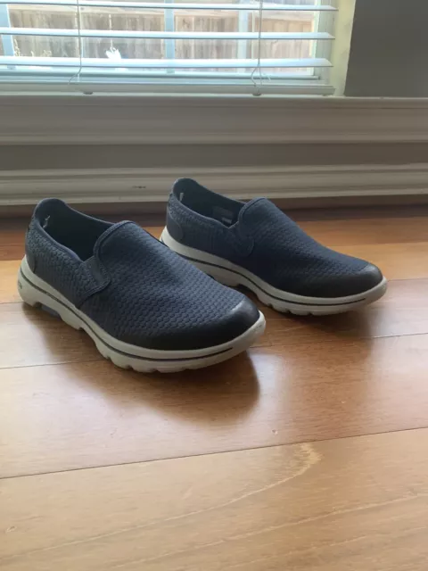 Men’s Skechers NAVY Slip on Shoes Size 10, WIDE Fit