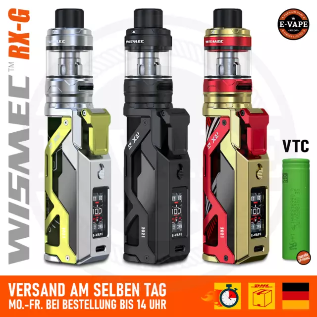 Wismec Reuleaux RX G Kit 100 W Profi E-Zigarette Starter Set mit AST+ VTC Akku