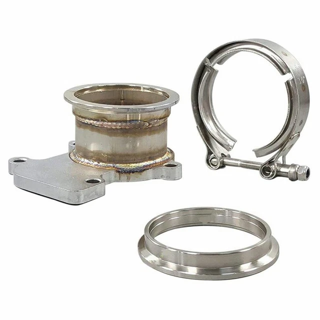 3& TURBO PIPE Flange Vband Clamp Adaptor Kit For Cummins Holset WH1C