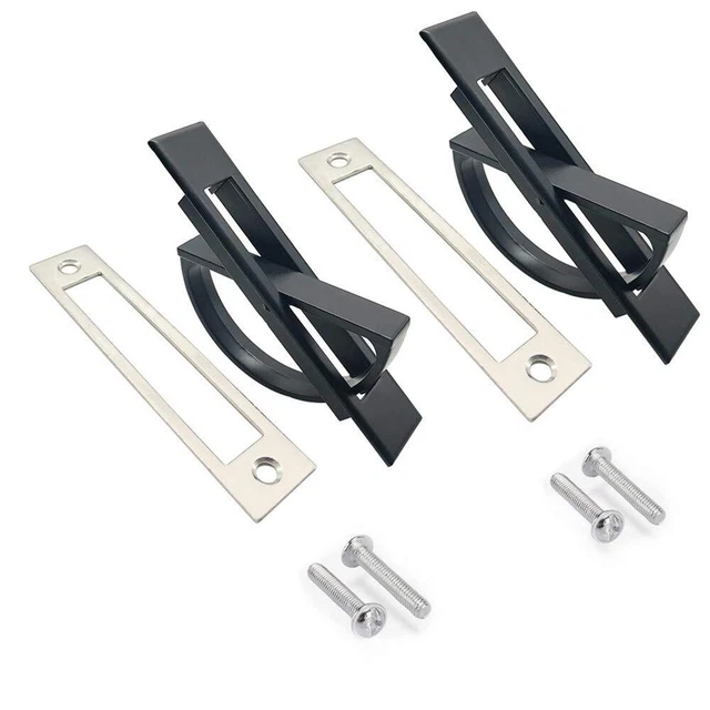 Maniglia Per Porta Scorrevole Da 30 Cm - Nero, Stile Rustico, Doppia Faccia - Foto 7