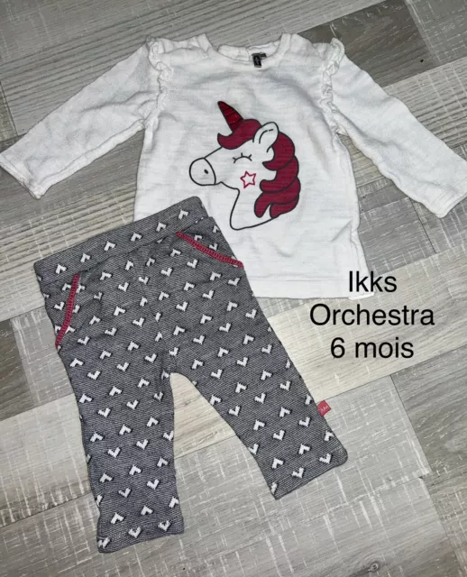 Ikks Orchestra 6 MOIS : T Shirt Licorne + Jegging ETE Tbe