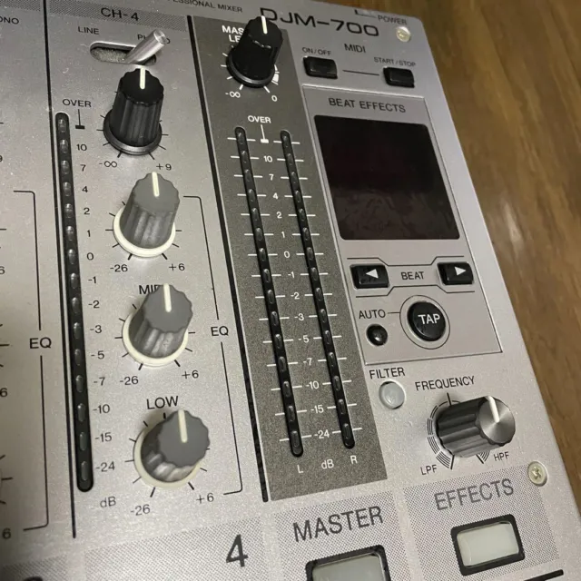 Pioneer Digital DJ Mixer DJM-700-S 4-channel Mid-Range Silver Used