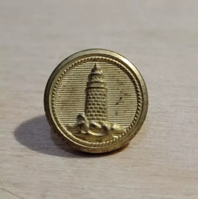 Rare Antique Button, 1800's Lighthouse Service, Albert FD24