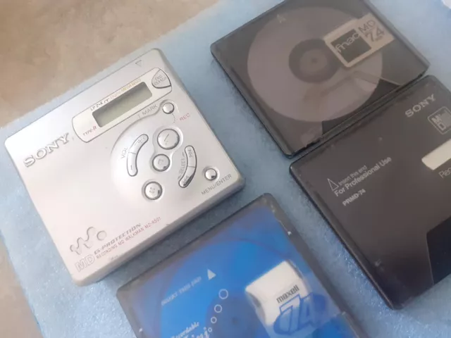Lecteur Enregistreur Minidisc Sony Md Walkman Mz-R501 Mini Disc+Écouteurs. 2