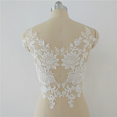 Avoria Sposa Sera Danza Abito Ricamo Applicazione Matrimonio Costume Fai Motivo 1Pair 