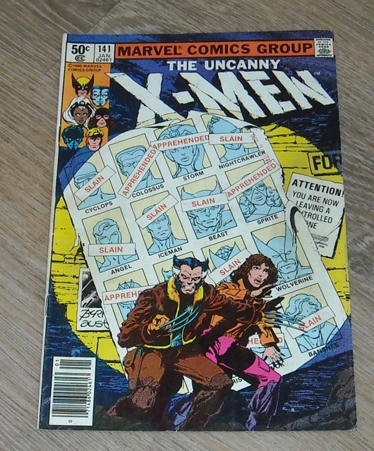 UNCANNY X-MEN #141 MARVEL COMICS January 1981 NEWSSTAND VARIANT DAYS FUTURE PAST