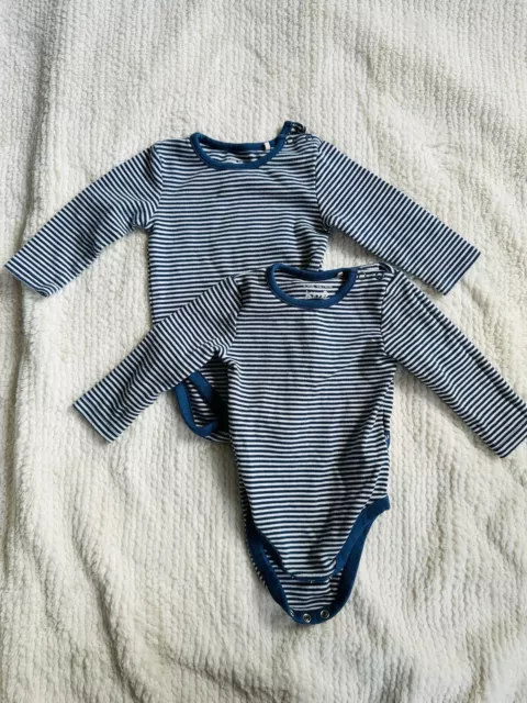 Kite Clothing Super Soft Striped Long Sleeved Vests 6-9 Months