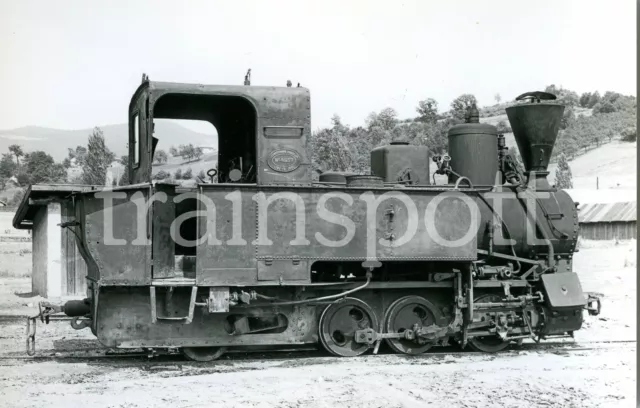 Baryt-Foto Dampflok KrLi 4657/01, Waldbahn in Ilijaš (Bosnien), 7.7.1964