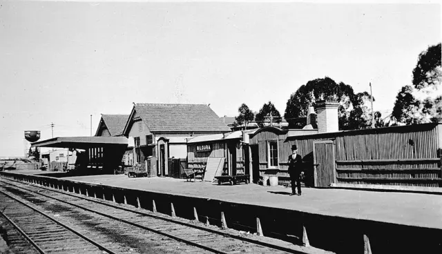 1929 Mildura Railway Station Australia OLD PHOTO