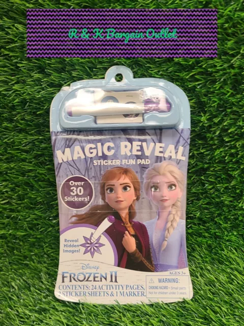 Disney's Frozen 2 Magic Reveal Sticker Fun Pad Activity Book Stickers & Marker