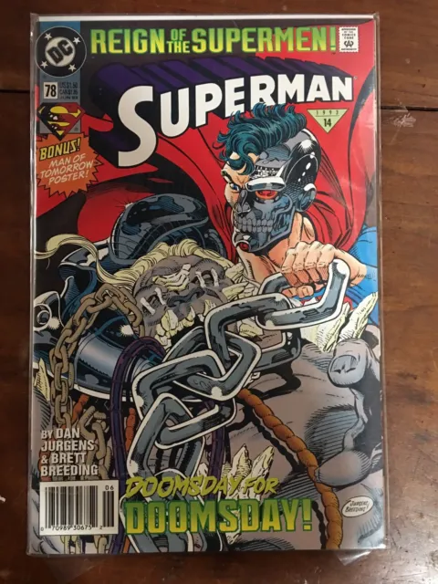Reign Of The Supermen - Superman #78 Doomsday Dc Comics