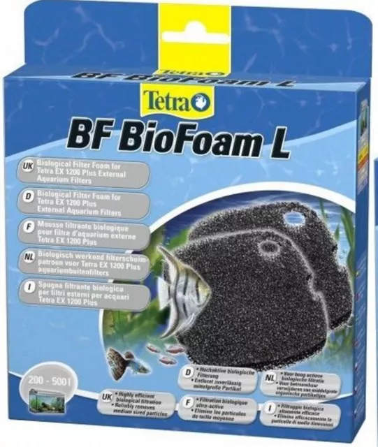 Ricambio Spugna Carbone Filtro Esterno BIOFOAM BF L Ex 1200 PLUS TETRA acquario