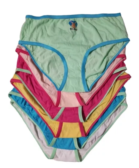 Faded Glory underwear Girls Bikini/Hipster 6 Pack Soft Cotton, tag free size 14 Faded Glory underwear Girls Bikini/Hipster 6 Pack Soft Cotton, tag free size 14