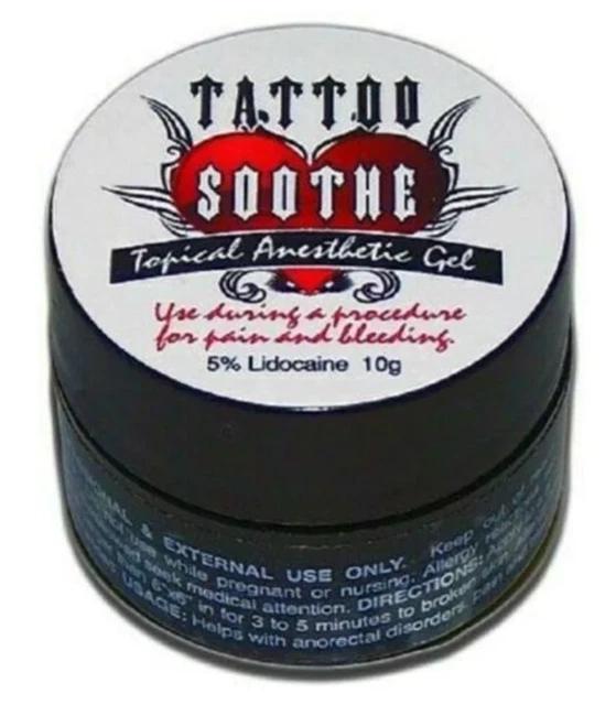 TATTOO SOOTHE 10g Topical Anesthetic Gel Microblading Permanent Makeup JAR