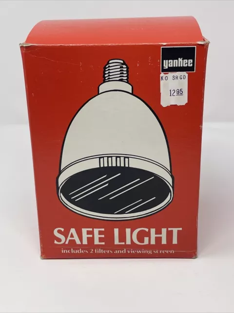 Yankee Safelight 15W con dos filtros y pantalla de visualización ForDarkroom Photo Light
