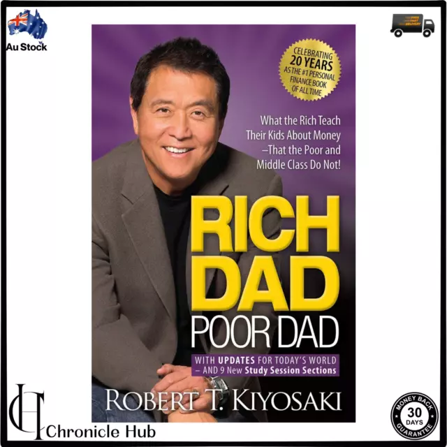 Rich Dad Poor Dad by Robert T Kiyoski BRANDNEW PAPERBACK BOOK  WITH FREE SHIP