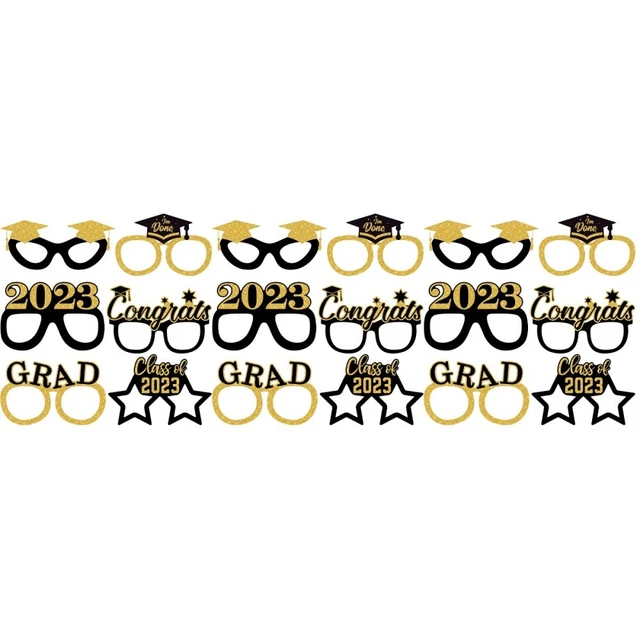 18 piezas accesorios de cabina de fotos de graduación para fiesta de graduación