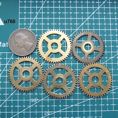 5 PIEZAS piezas de reloj/equipo de latón para Steampunk, arte alterado (u760)