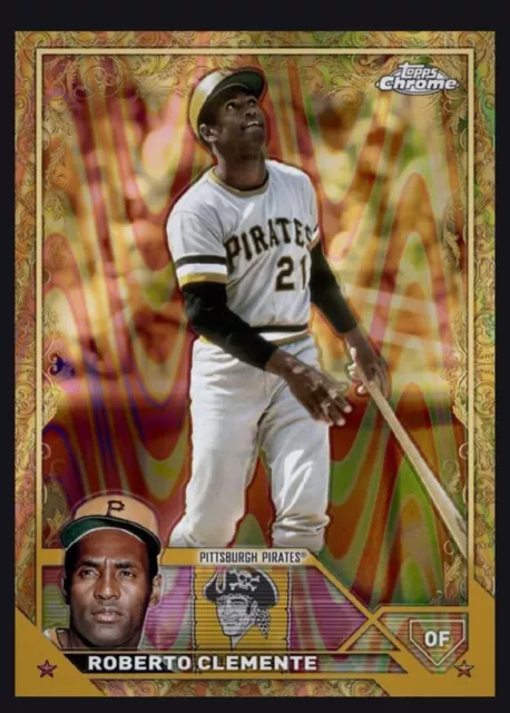 Topps Bunt-Gilded 23-Ray Wave 25 CC-Roberto Clemente-LEGENDARY-Digital Card