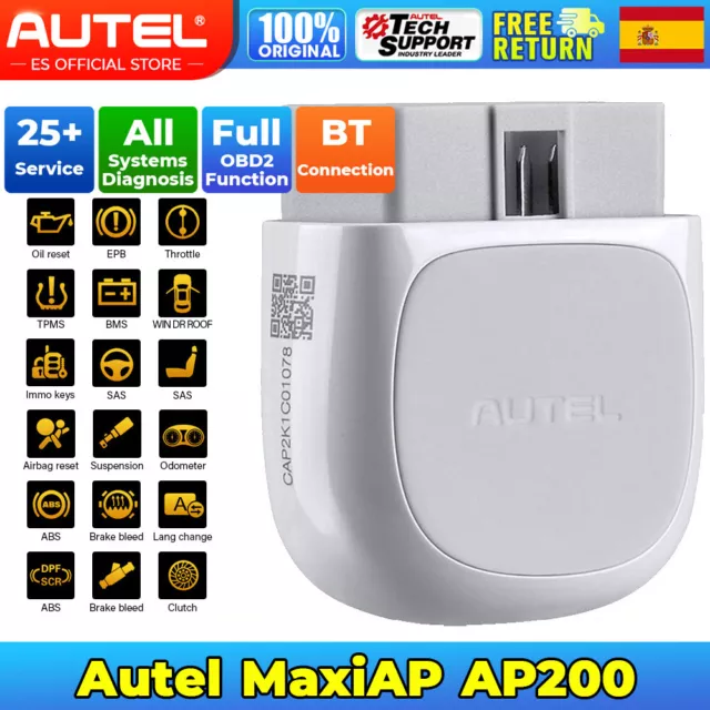 Autel AP200=MK808 diagnóstico de coche Escáner OBD2 Sistema Completo TPMS ABS BT