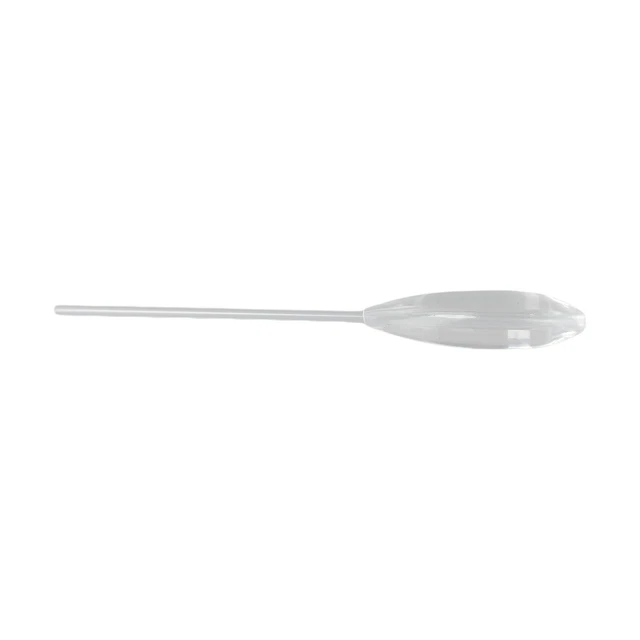 Flotteur de pêche transparent Bobber, indicateur de appe, surface en plastique PVC, forme nar