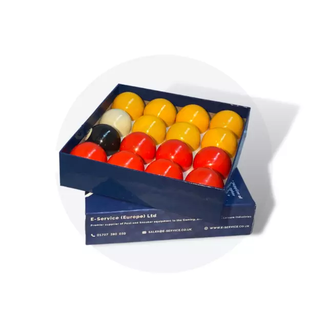 2" Red And Yellow Pool Balls Set - Quality Competition / Match Balls For Pool UK