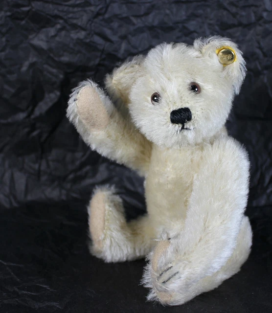 Ours en peluche vintage articulé des années 40, teddy bear ancien, ourson de collection, ancien ours en peluche, peluche jaune vintage - France