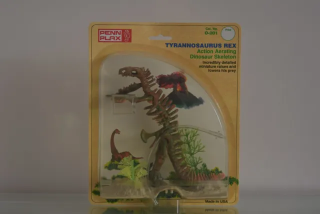Aquarium Rougeâtre Tyrannosaure Rex Squelette Air Exploité Dinosaure Crâne &