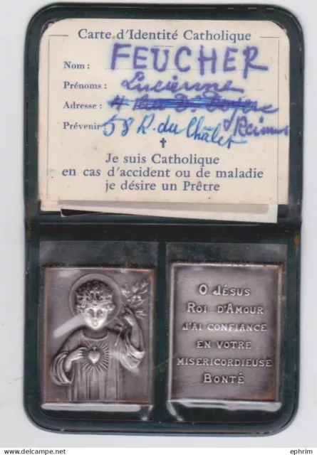 Carte d'Identité  Catholique Lucienne Feucher 2