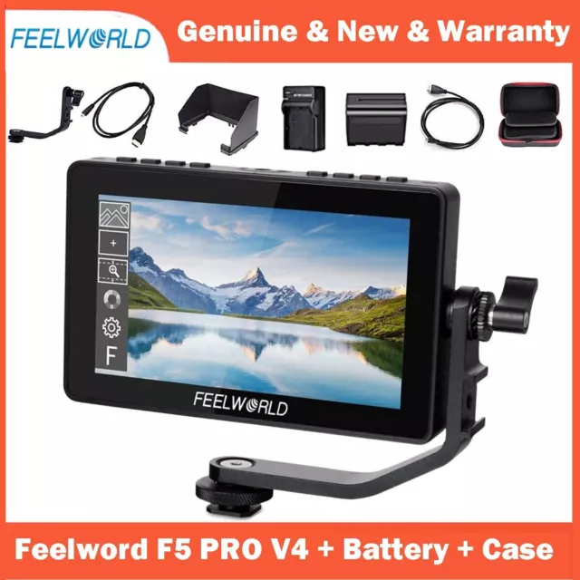 FEELWORLD F5 Pro V4 6 inch DSLR Field Monitor Touch Screen 4K HDMI 3D LUT Type-C