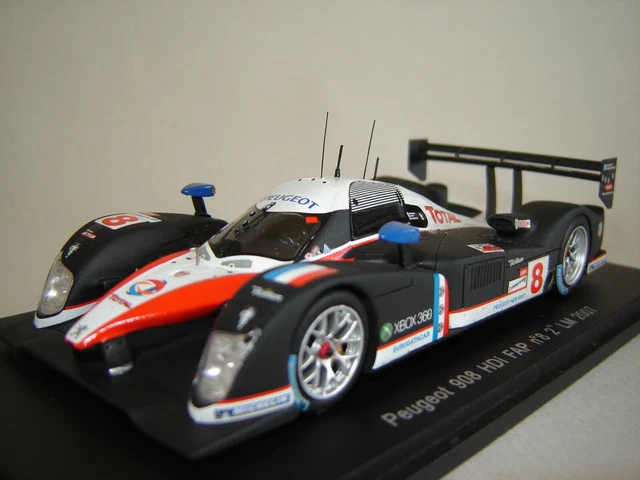 Miniature Spark 1/43 - Peugeot 908 HDi FAP N°8 - 2nd Aux 24h Du Mans 2007