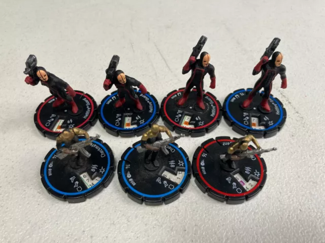 Lote de 7 Magos en Miniatura HeroClix Marvel Jaque Agente Fuego Infernal