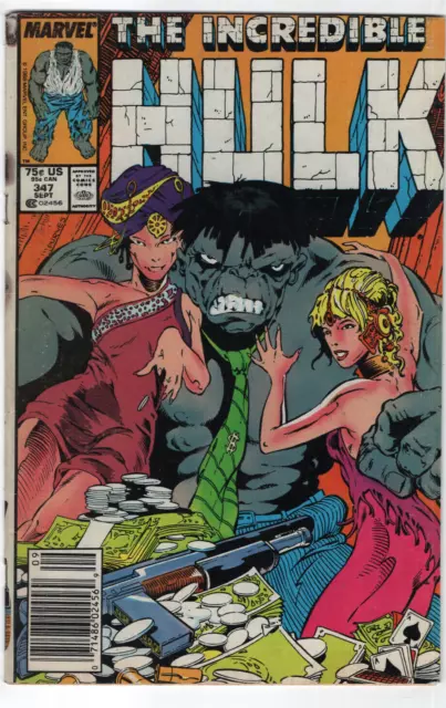 Incredible Hulk #347 Newsstand Variant 1st Appearance Mr Joe Fixit Marvel 1988