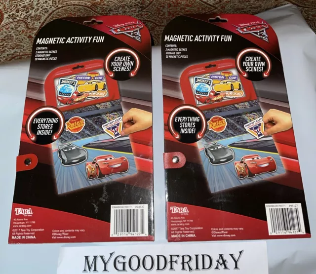 Disney Pixar Cars Magnetic Activity Fun Set ( 2Packs) Brand New On Sale 3