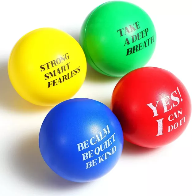 4 BALLES ANTI-STRESS gérer tension anxiété pour adultes et enfants EUR 8,95  - PicClick FR