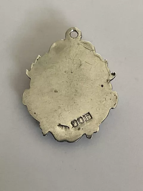 Beautiful Irish Solid Silver Fob By Segal & Son Dublin 1947 3