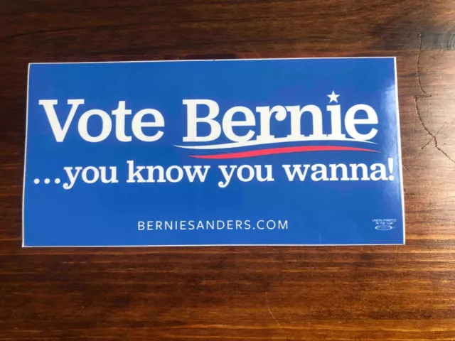 Rare Official Bernie Sanders 2016 Presidential Primary Campaign Bumper Sticker