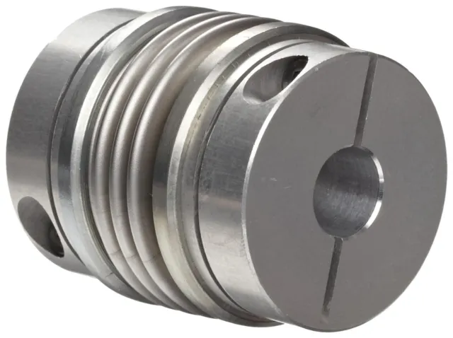 Huco 536.26.2828.Z Size 26 Flex-B Bellows Coupling, Stainless Steel with Aluminu