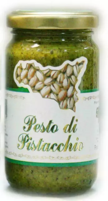 Pesto di pistacchio 190 X 12 PEZZI  - SICILIA PERFETTA  PRODOTTO SICILIANO