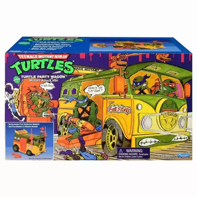 PLaymates Teenage Mutant Ninja Turtles Classic Original TV - Party Wagon Vehicle