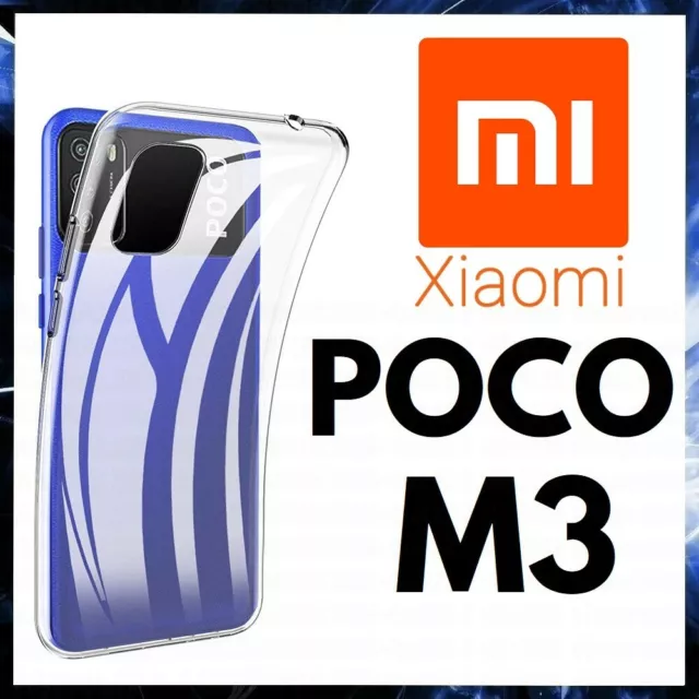 Cover Trasparente Per Xiaomi Pocophone Poco M3 Custodia Silicone Tpu Slim M 3