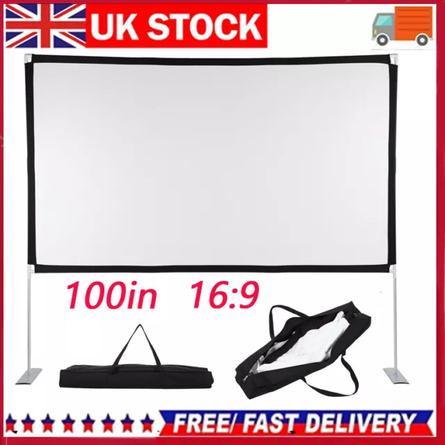 4K HD 100" Projection Screen Anti-Light Projector Screen Curtains Material