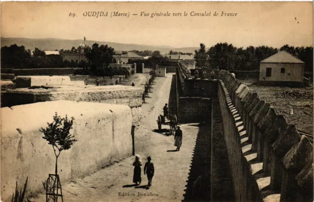 CPA AK Oudjda - General View to the Consulate of France MOROC (964378)