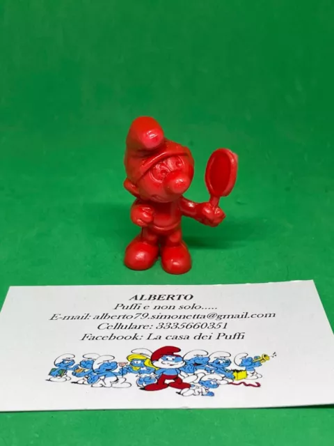 Puffi Smurfs Puffo Smurf Rollin Mirror 20017 Vanitoso Rosso