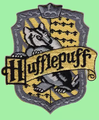 Harry Potter - Hufflepuff Patch - Kostüm Aufnäher gestickt zum aufbügeln