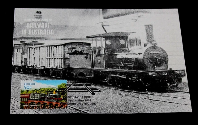 AUST 2004 RAILWAYS,TRAINS In Aust,,812 Class Steam Locomotive Maxicard ...
