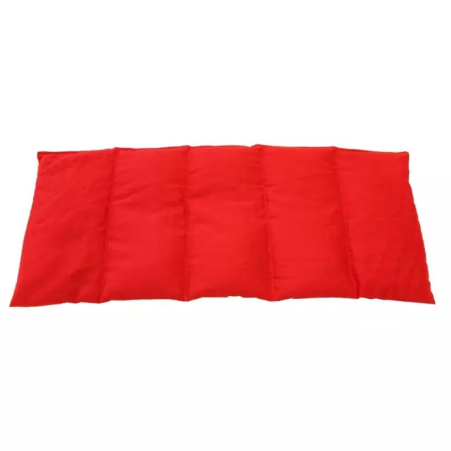 Dinkelkissen 50x20cm Rot Körnerkissen 100% Baumwolle für Wärme und Kältetherapie